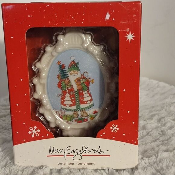 New Mary Engelbreit Ceramic Christmas Ornament - Picture 1 of 5